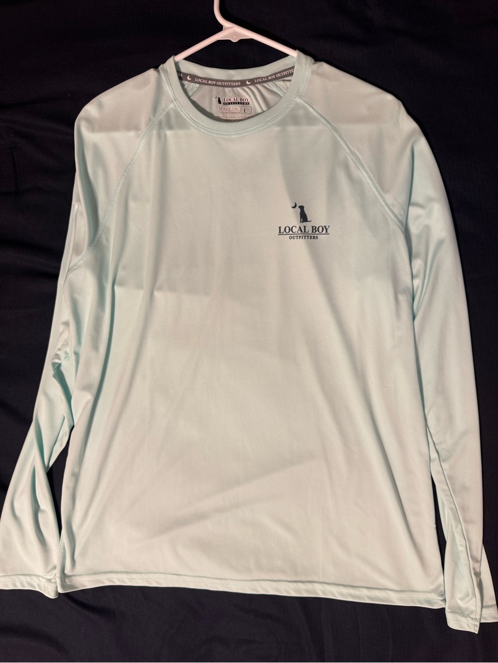 Local Boy Outfitters Men's Long-Sleeve Performance Shirt - Light Mint